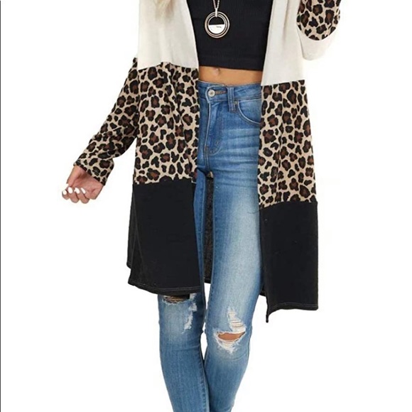 Sweaters - New! Medium open front draped kimono/cardigan